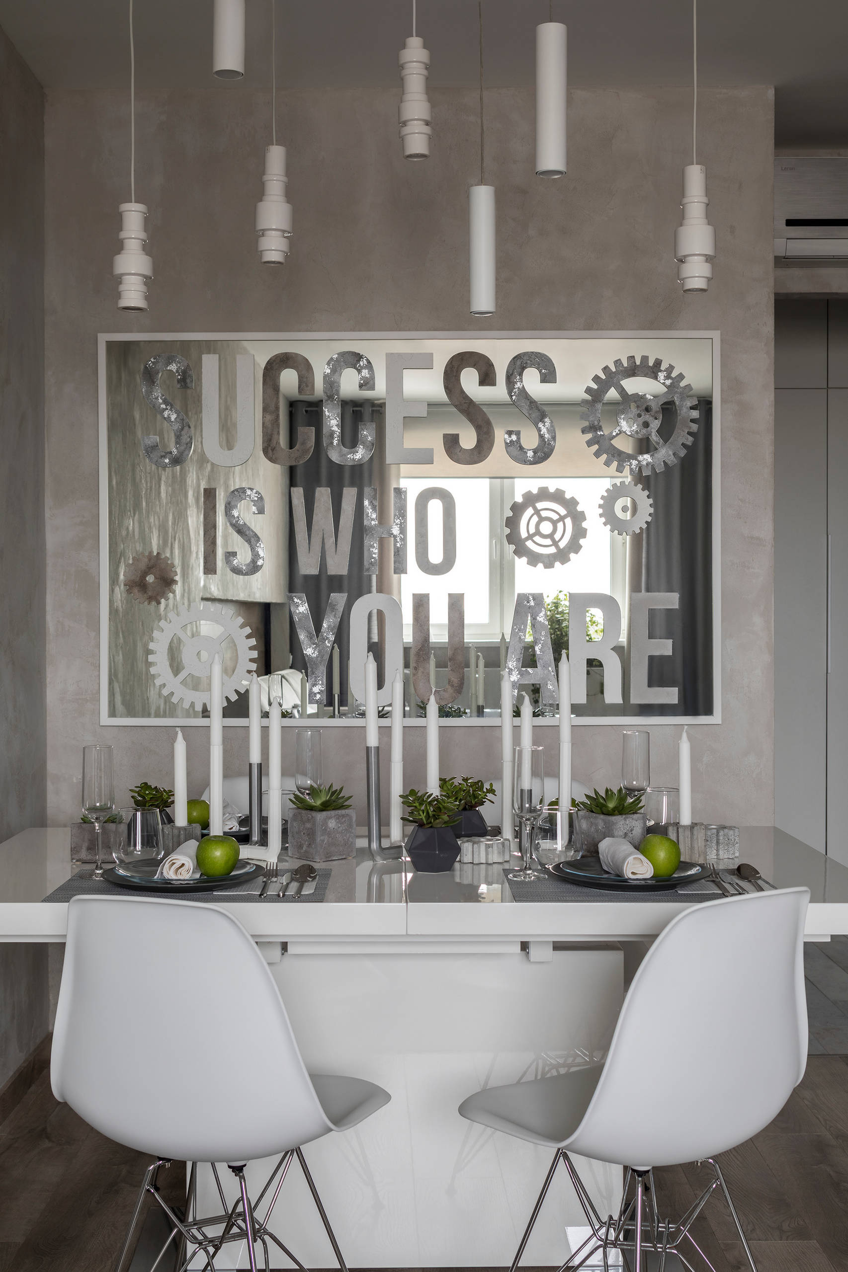 Houzz тур: Квартира холостяка в оттенках серого