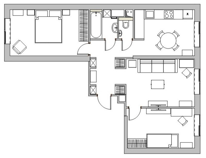 В гостях: Ремонт трёхкомнатной квартиры за 7 недель