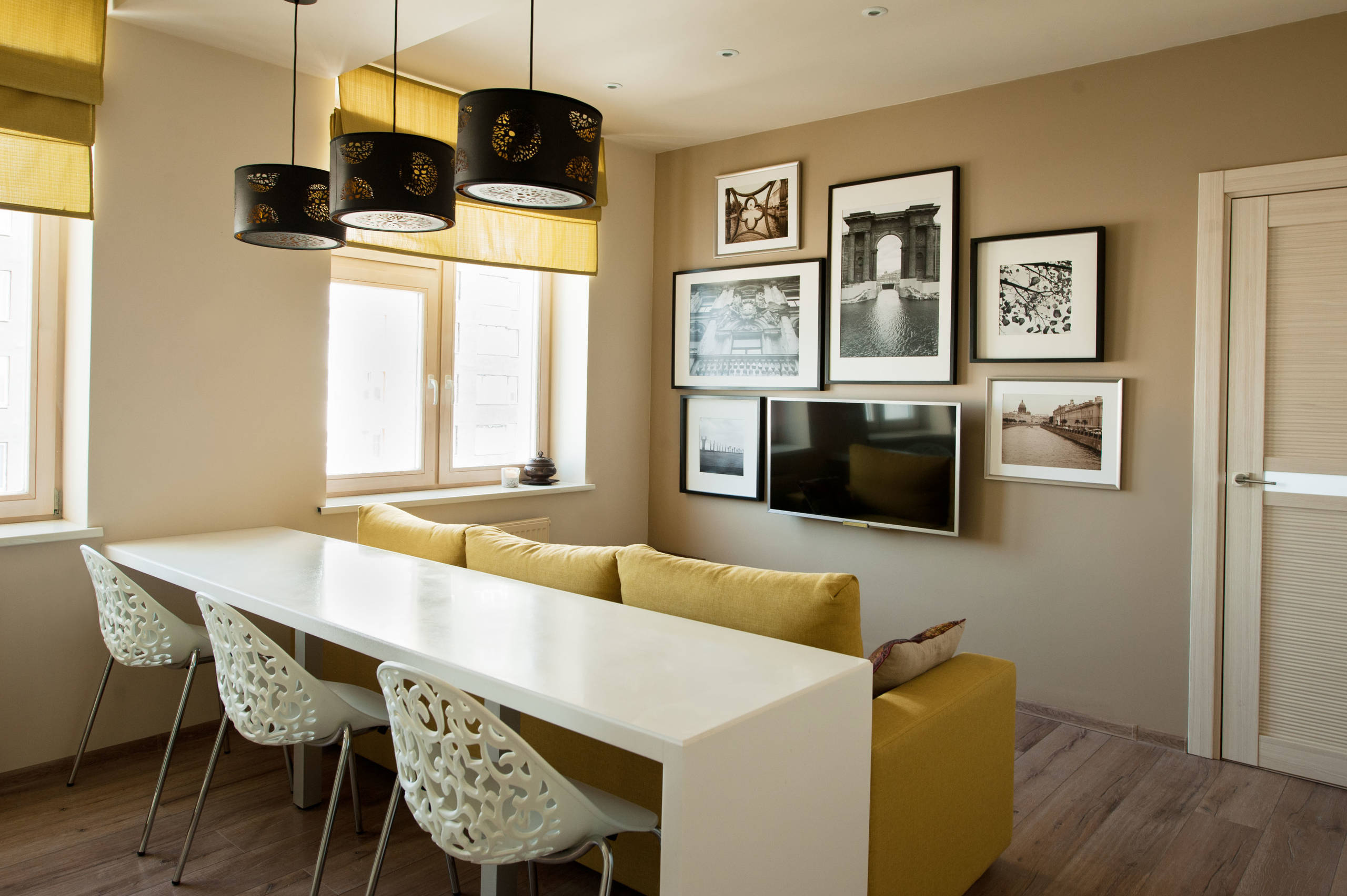 Houzz тур: Маленькая квартира — 43 кв.м цвета шафрана