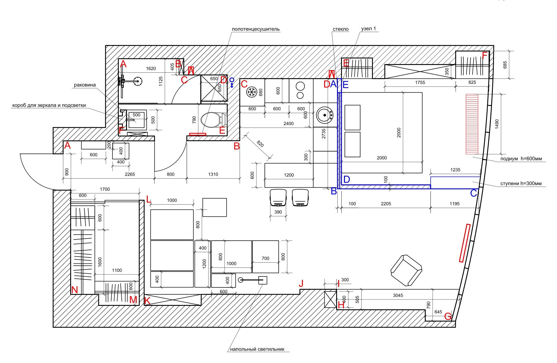 Houzz тур: 56 кв.м — студия для молодого врача