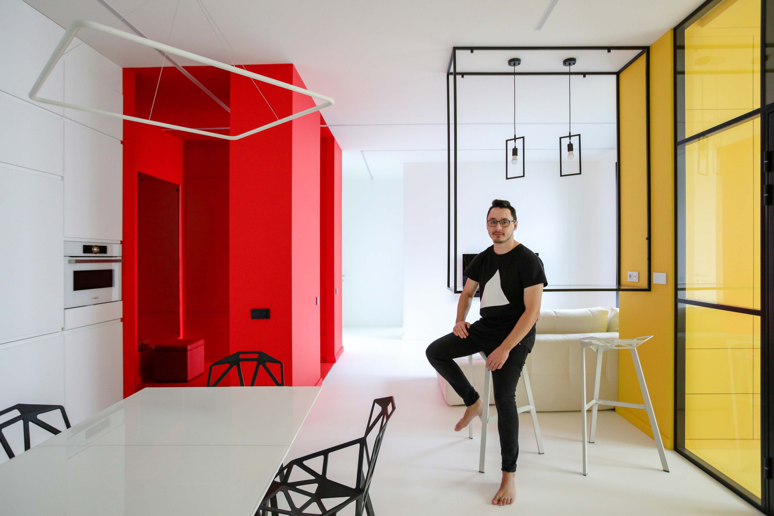 Houzz тур: Интерьер, как картина Мондриана