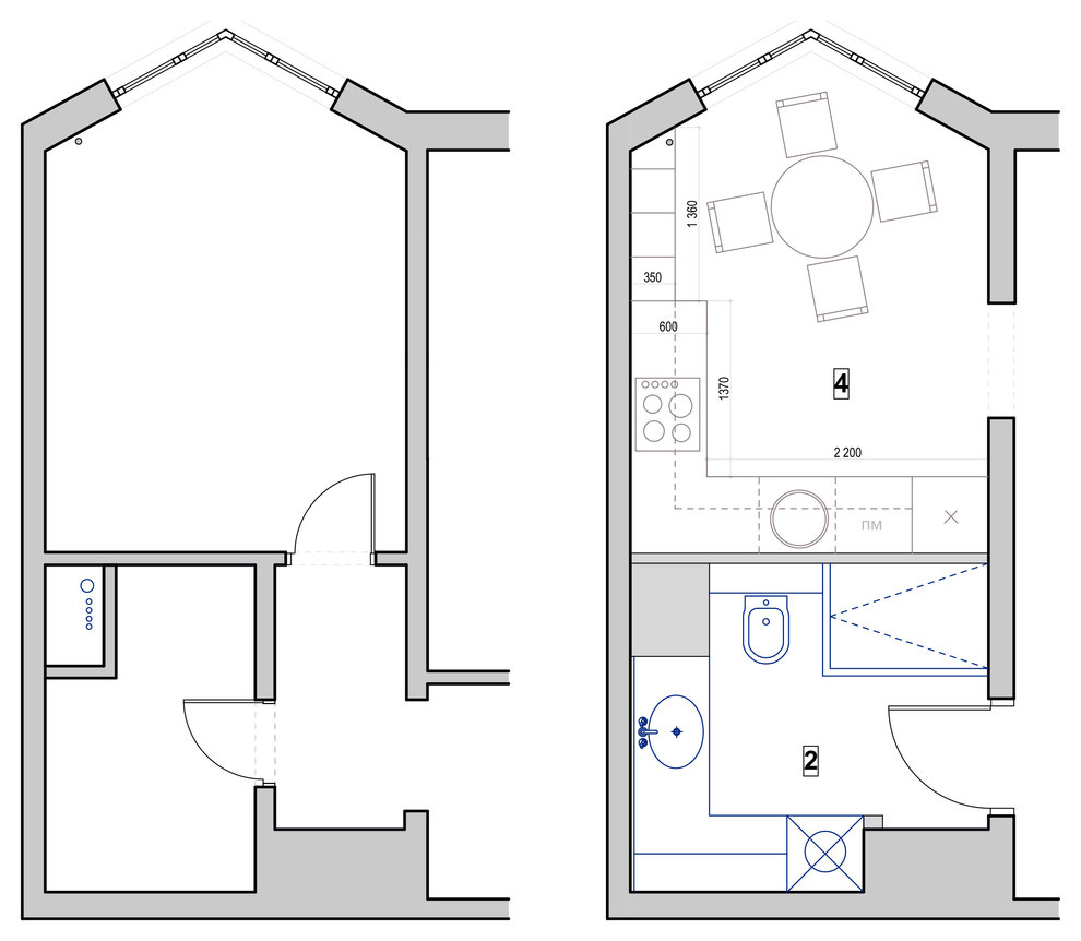 Есть решение: Кухни в домах серии П-44 и П-44Т