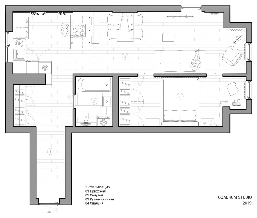 Houzz тур: Брутальный интерьер для IT-специалиста в Саратове
