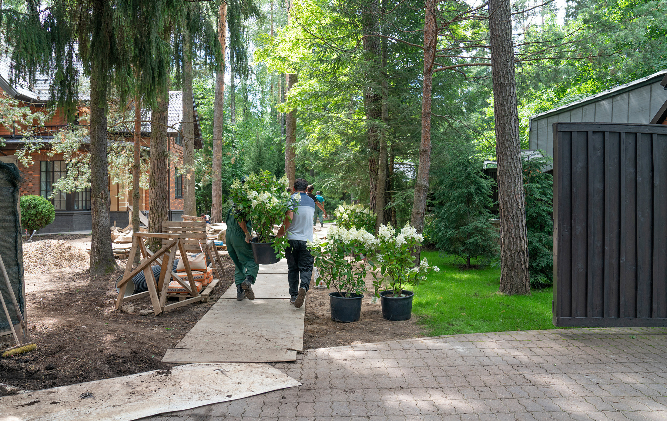 Таймлайн: 9 месяцев на реновацию сада 45 соток в английском стиле