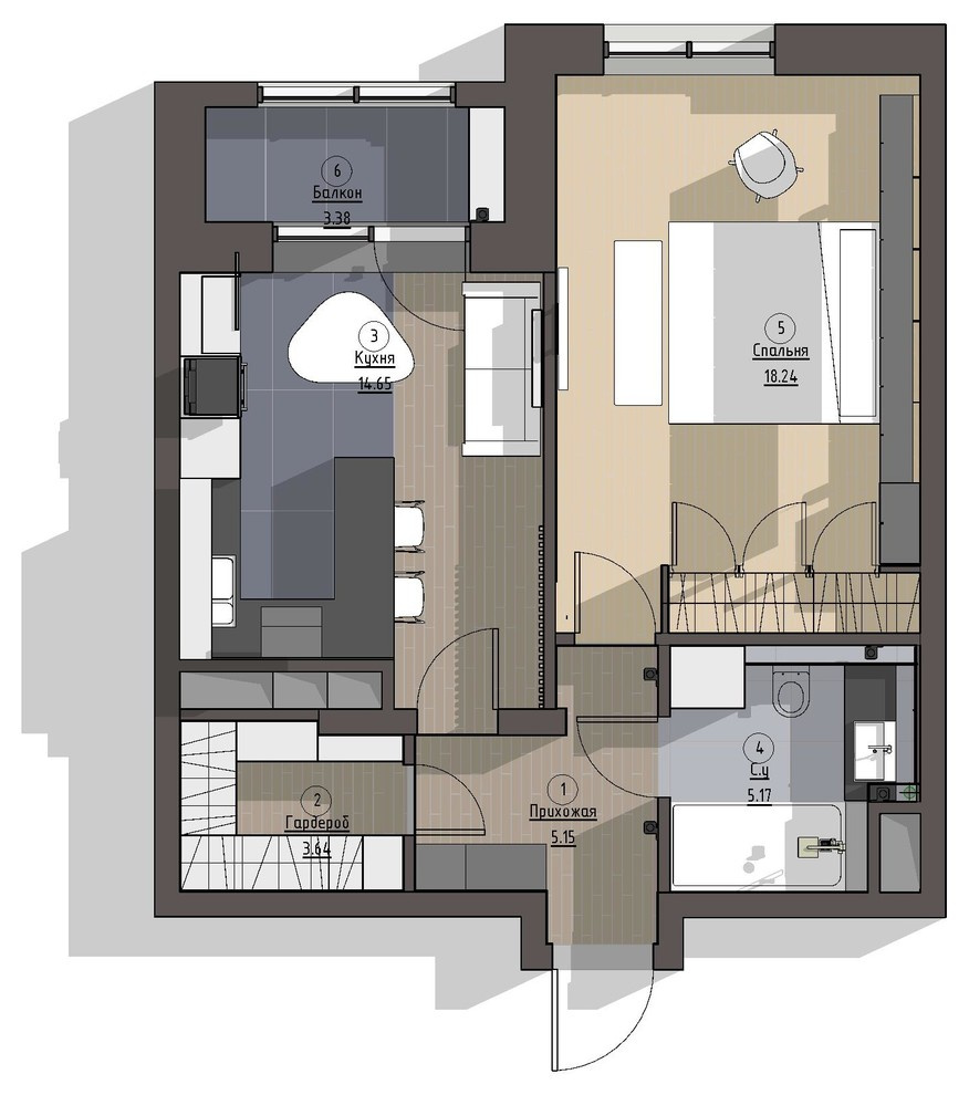 Есть решение: 8 вариантов дизайна кухни 15 кв.м