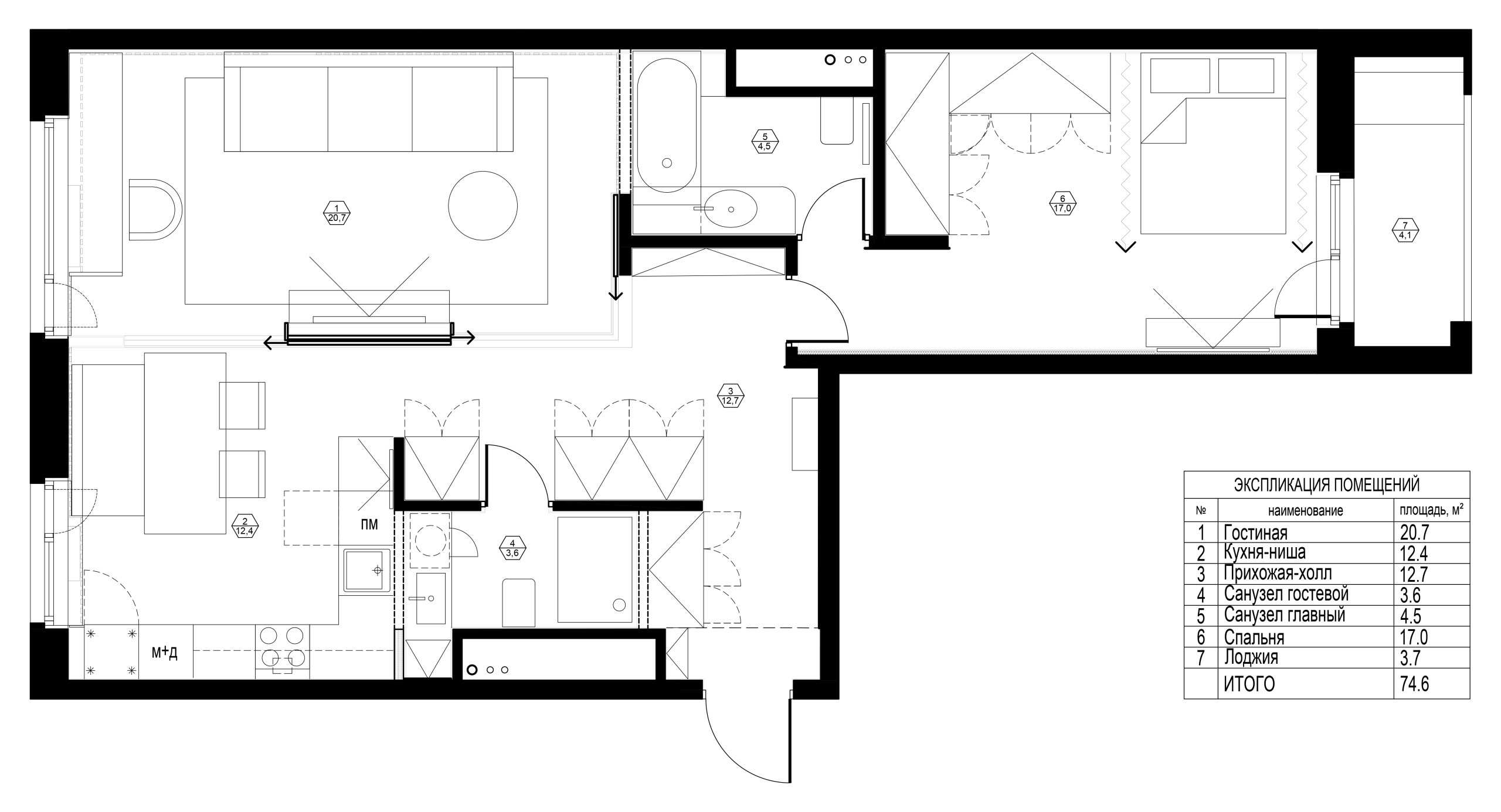 Houzz тур: Квартира с духом Японии и спецперегородками