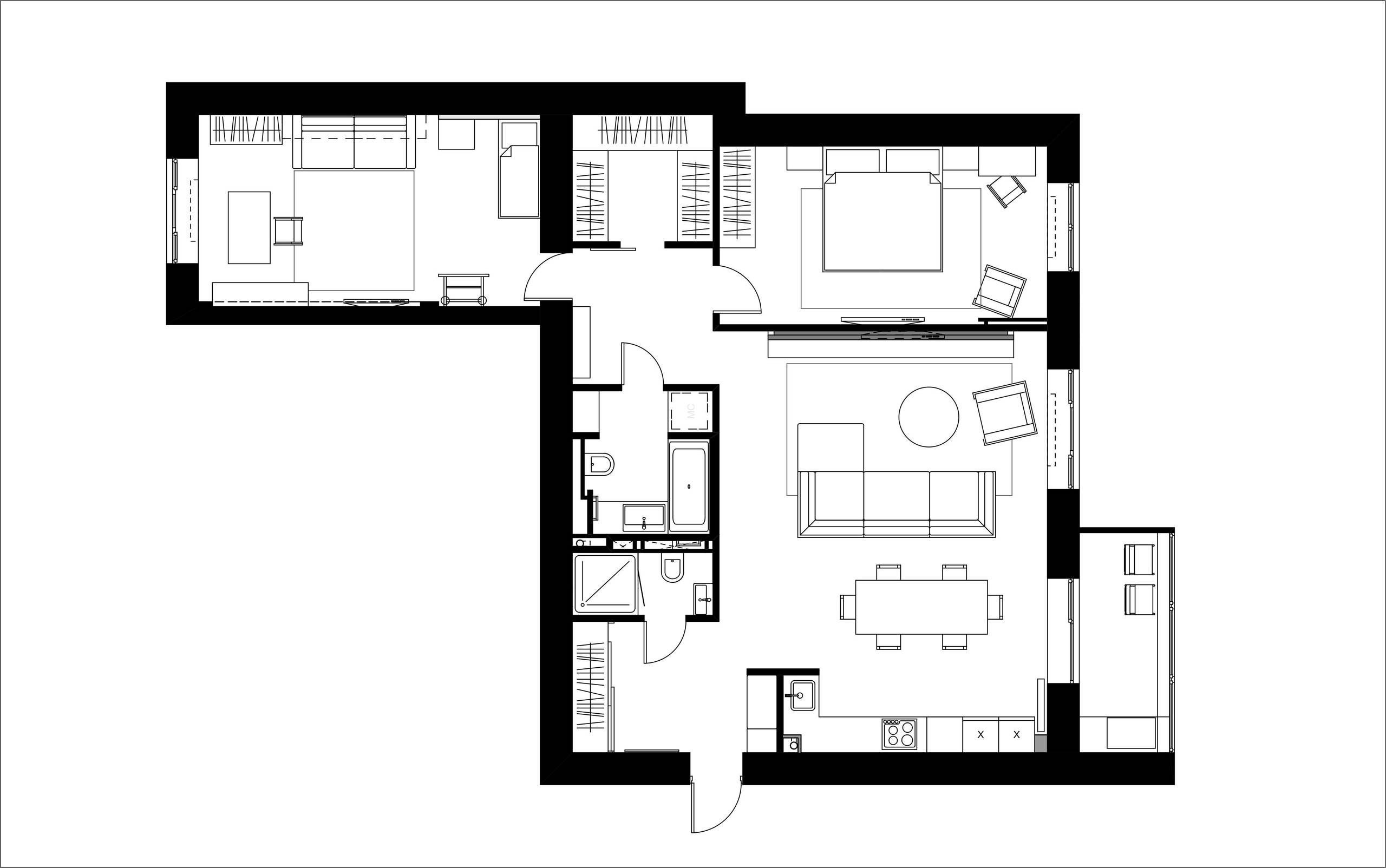 Houzz тур: Квартира с авторскими светильниками в Новосибирске