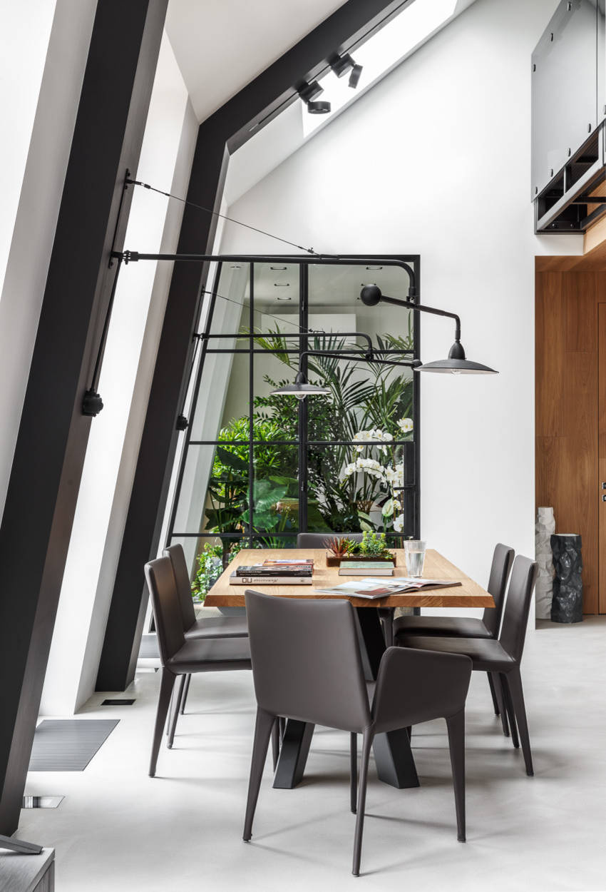 Houzz тур: Апартаменты в мансарде с зимним садом