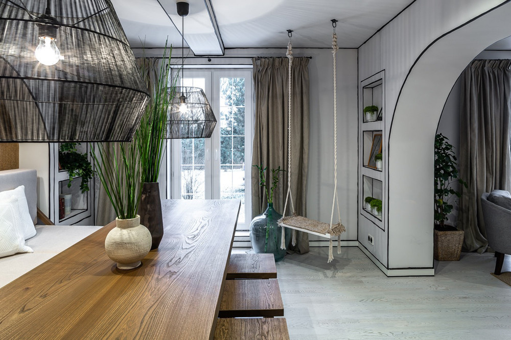 Проект недели: Черно-белая гостиная, как эскиз для будущей жизни