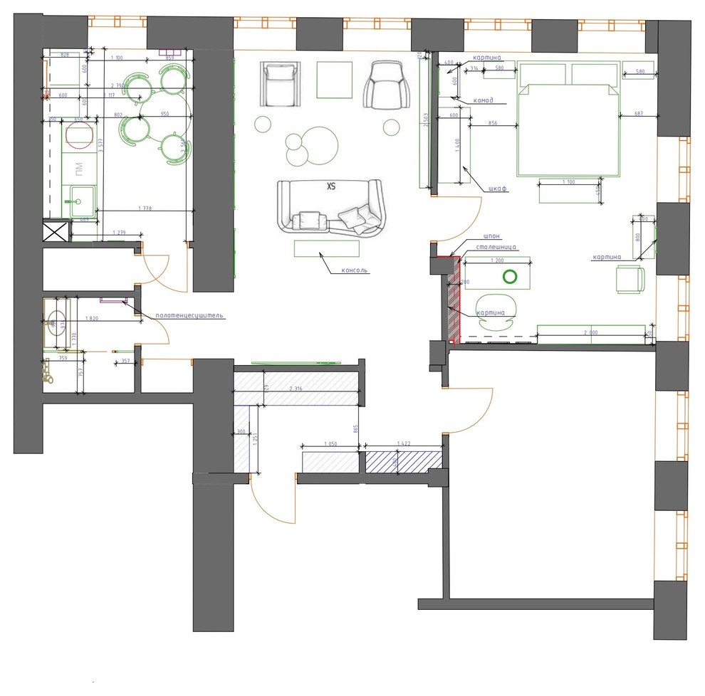 Houzz тур: Дореволюционный дом, где мебель расставляли по фэншуй