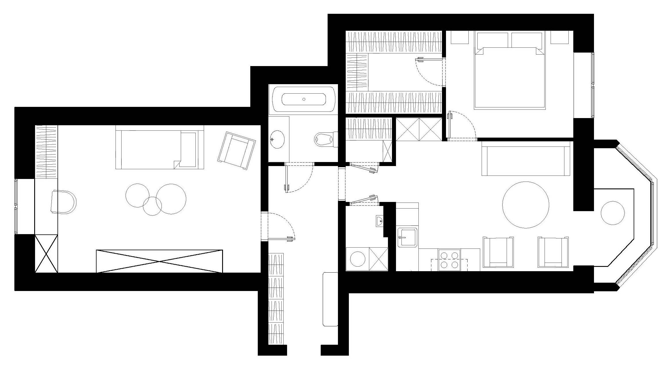 Houzz тур: Квартира с обоями от русского дизайнера