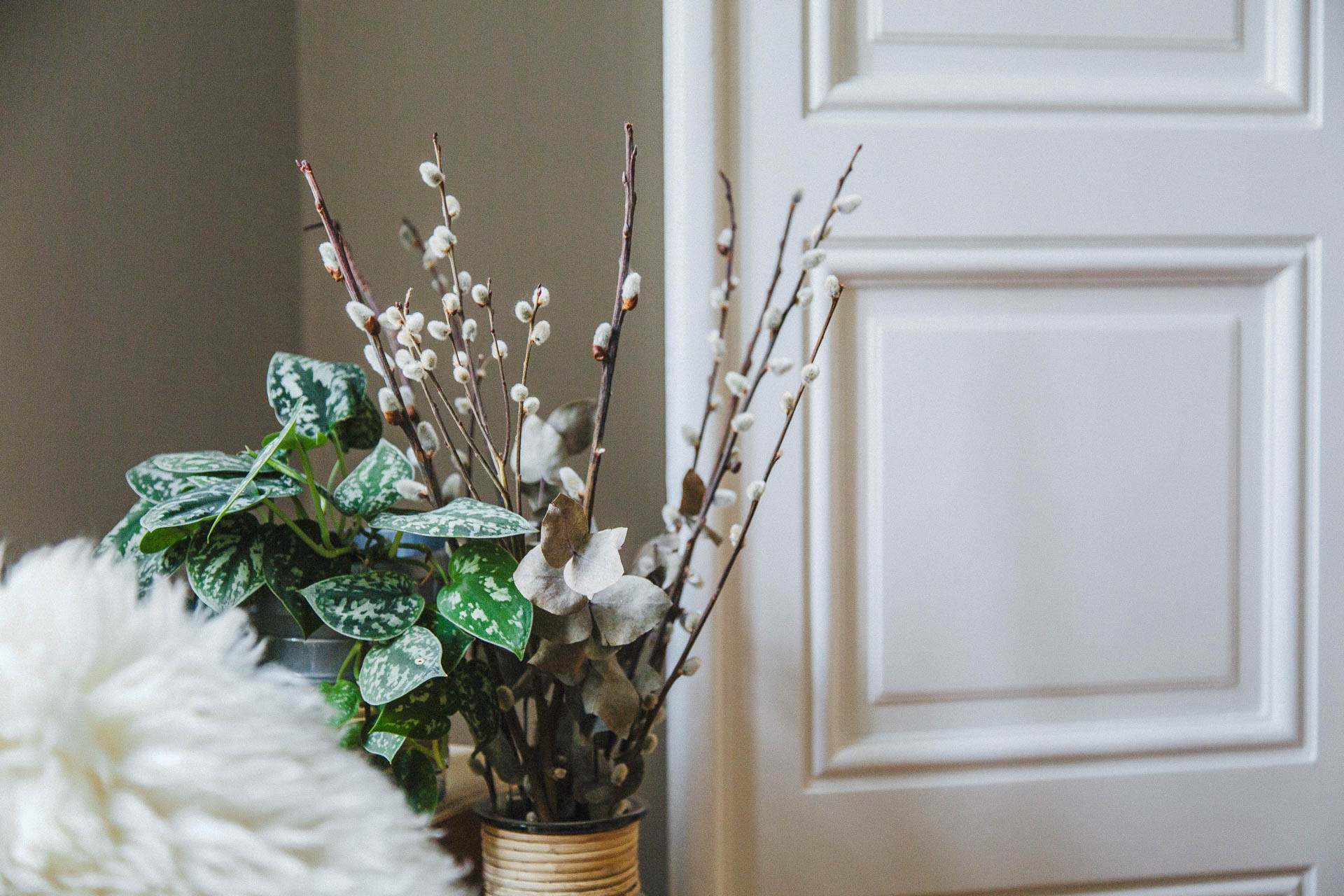 Строим кадр: Пусть скорее наступит весна (расставляем ветки)