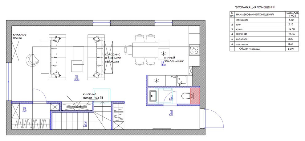 Houzz тур: Двухэтажная квартира с мансардой и спрятанной кухней