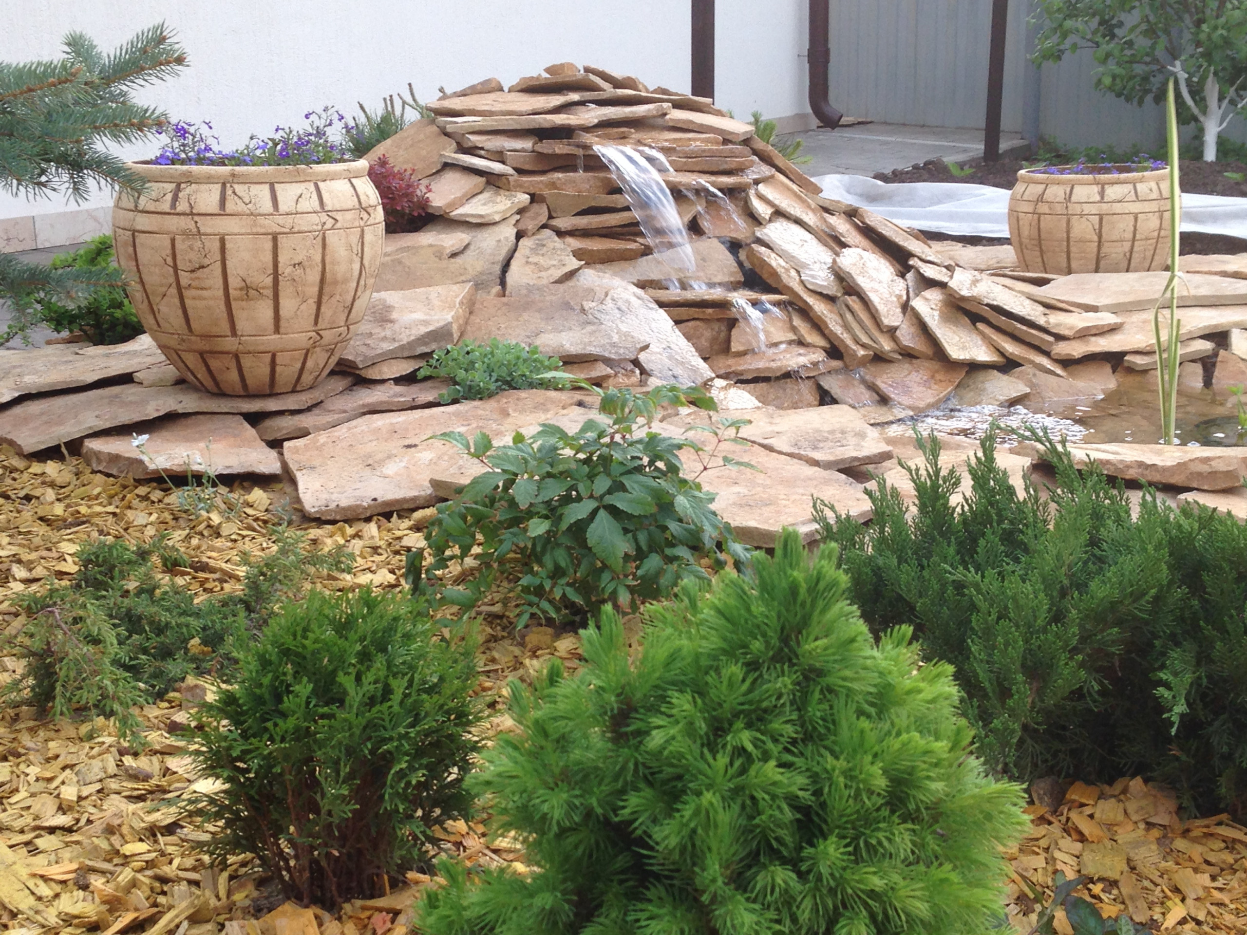 Houzz в саду: Дачный пруд в африканском стиле