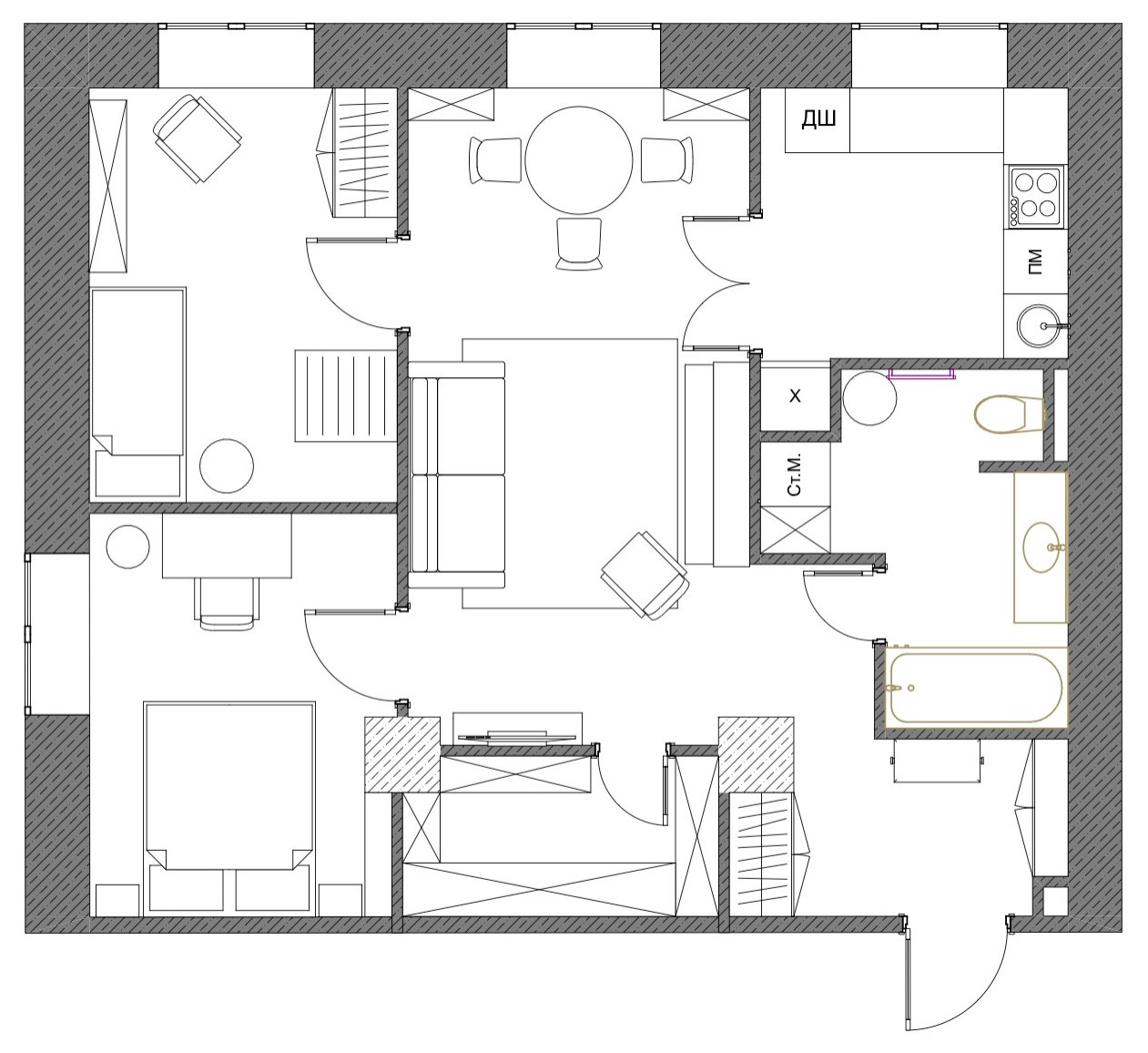 Houzz тур: Ретро-сталинка на Октябрьском поле