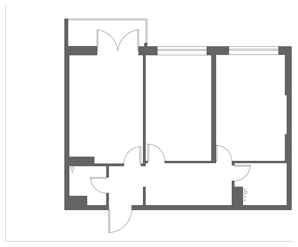 Houzz тур: Стеклоблоки вместо стен и минимум дверей в Петербурге