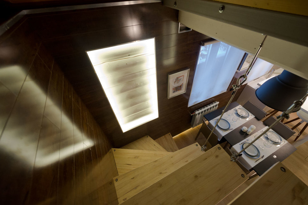 Проект недели: Кухня-гостиная с минимализмом и дровами