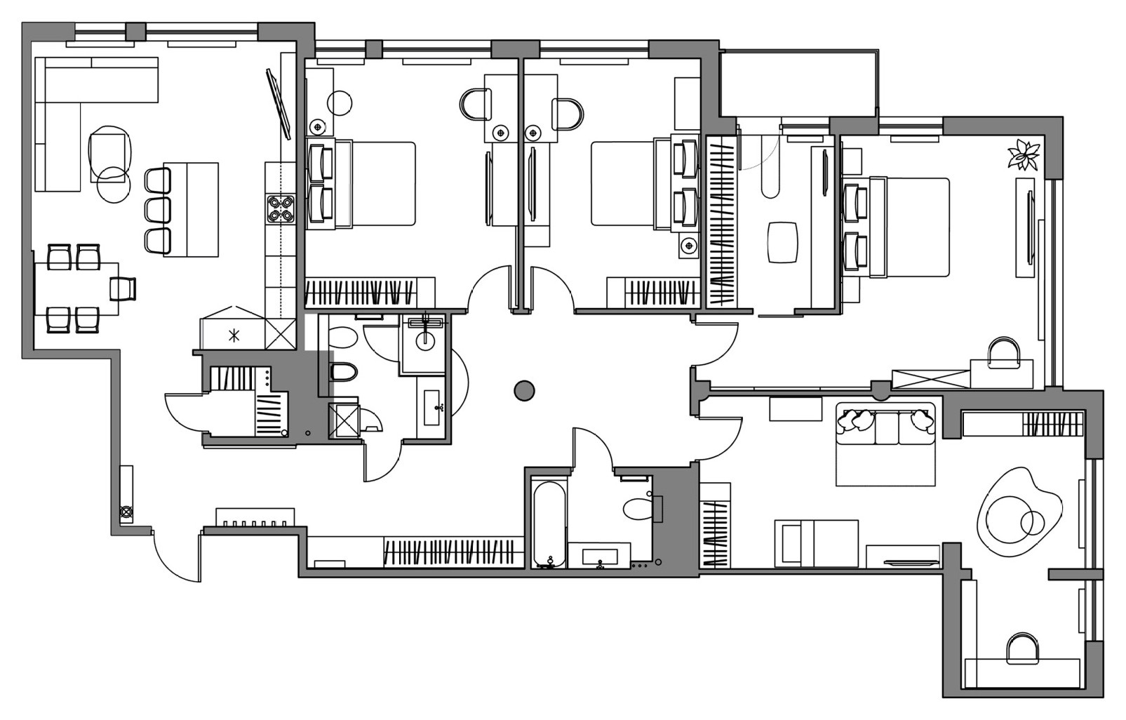 Houzz тур: Интерьер с кухней в любимом цвете заказчицы
