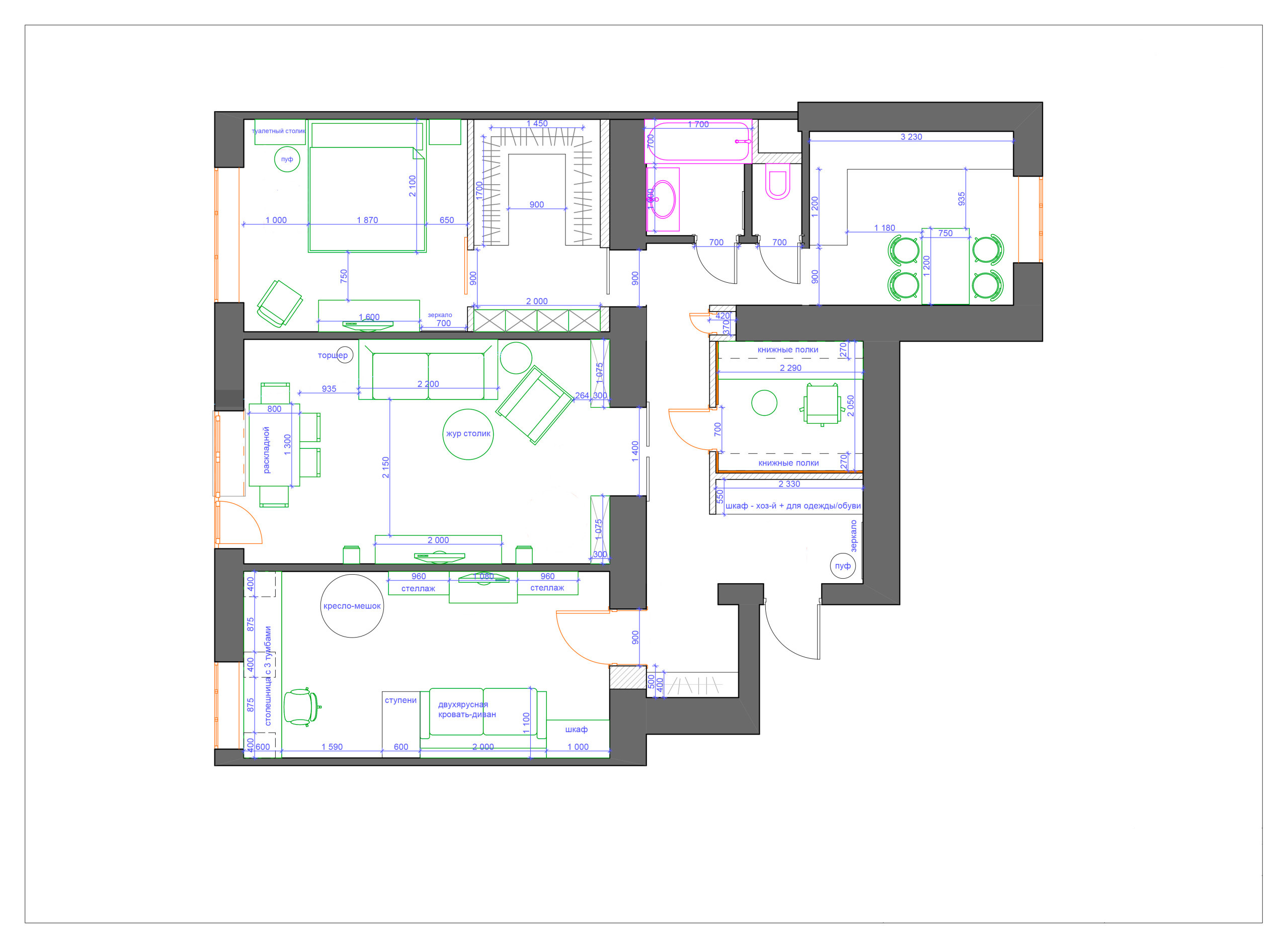 В гостях: Квартира с гексагонами