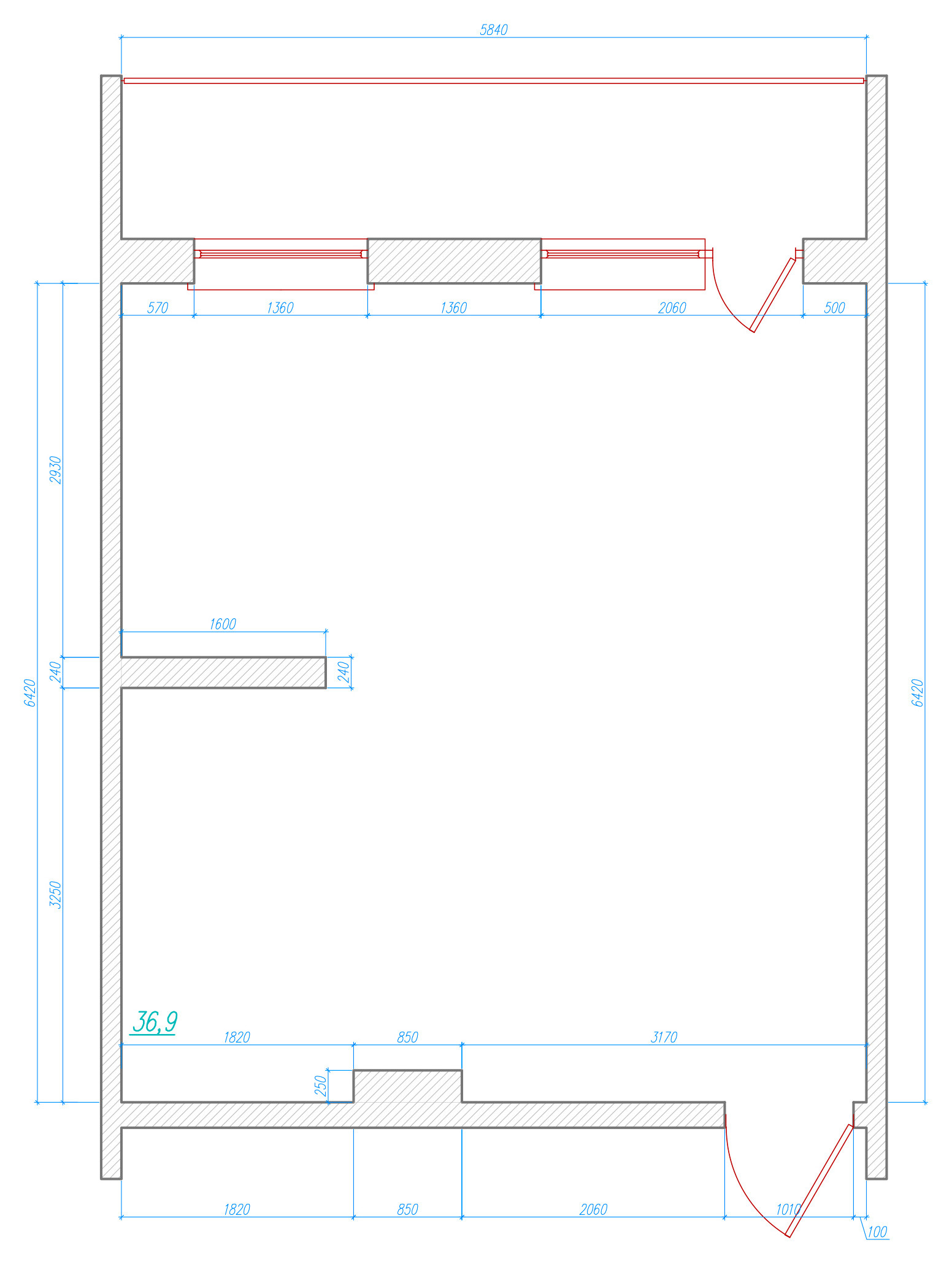 Поиск планировки: 4 сценария жизни для новостройки 37 кв.м