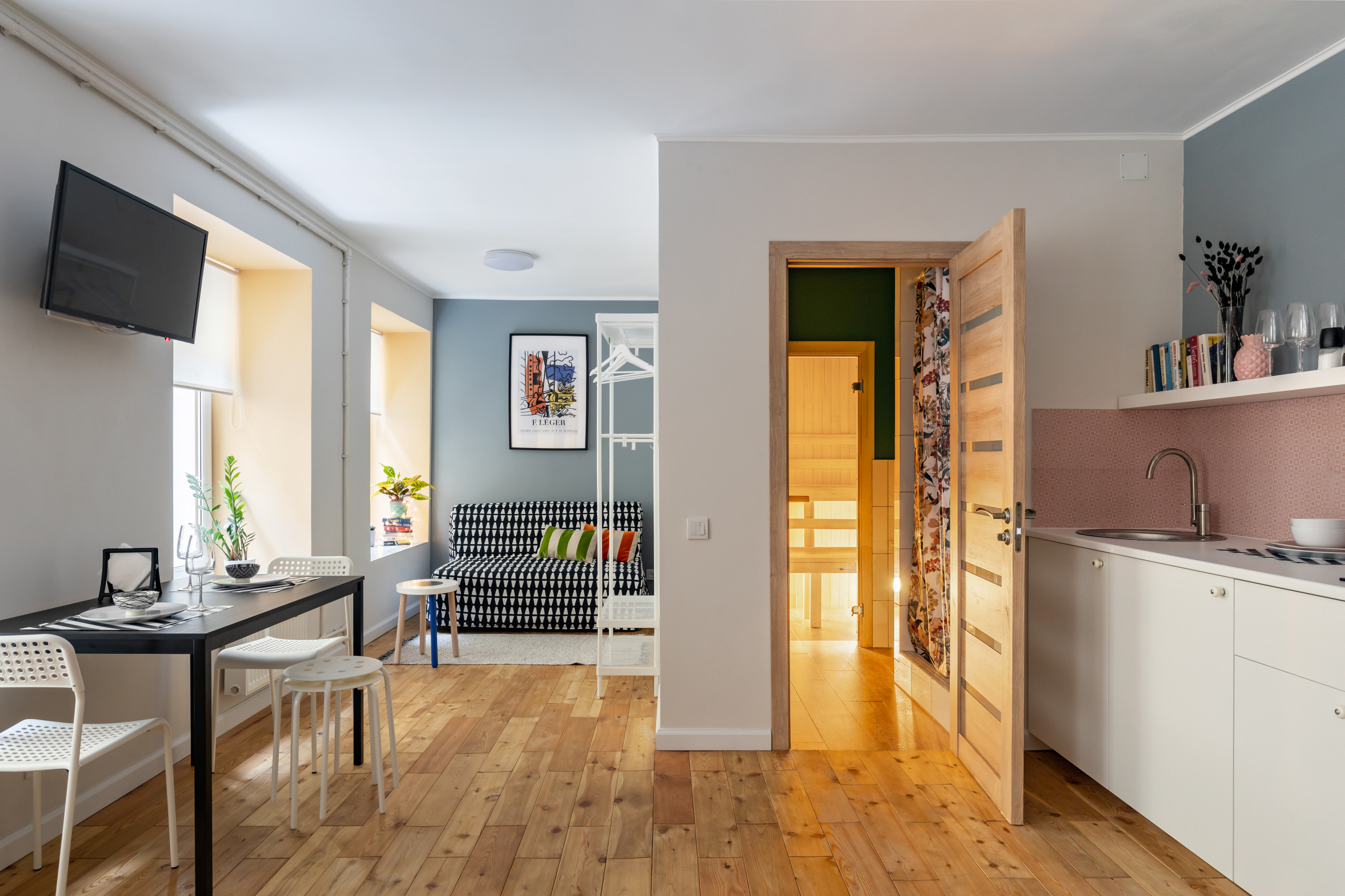 Houzz тур: Апартаменты с сауной в старом флигеле Санкт-Петербурга