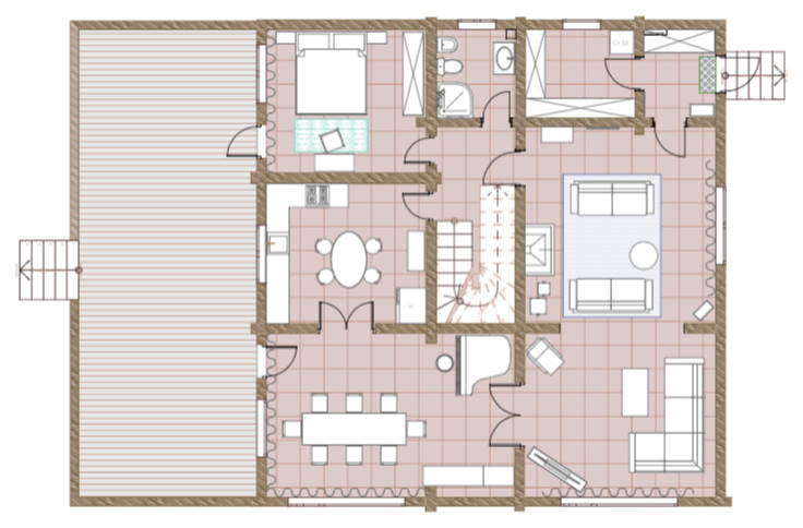 До и после: Обновление бревенчатого дома