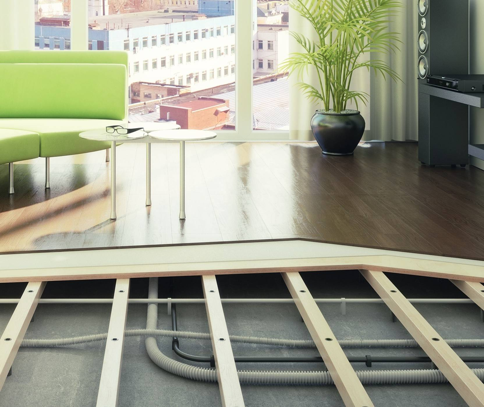 Материалы: Регулируемый пол как альтернатива стяжке