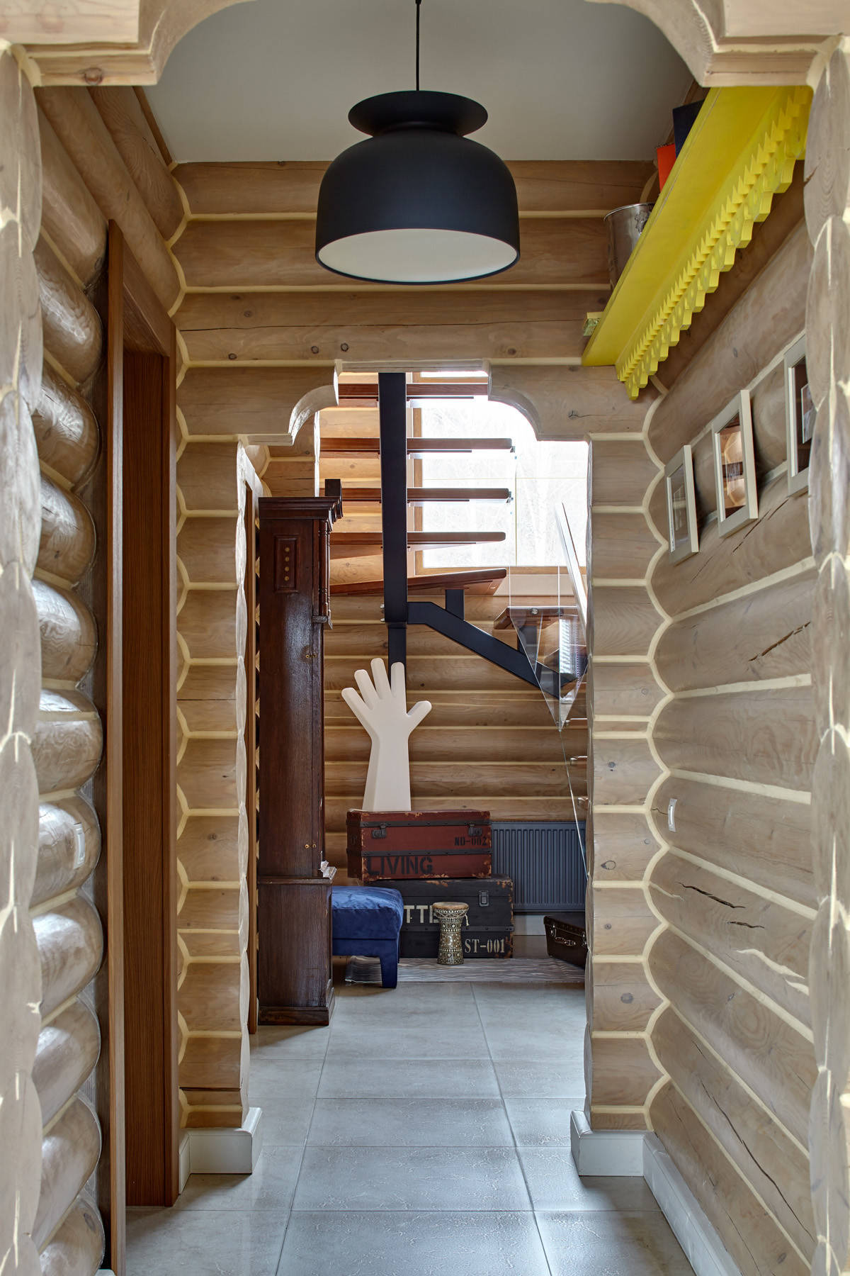 Houzz тур: Лофт в бревенчатом (!) доме