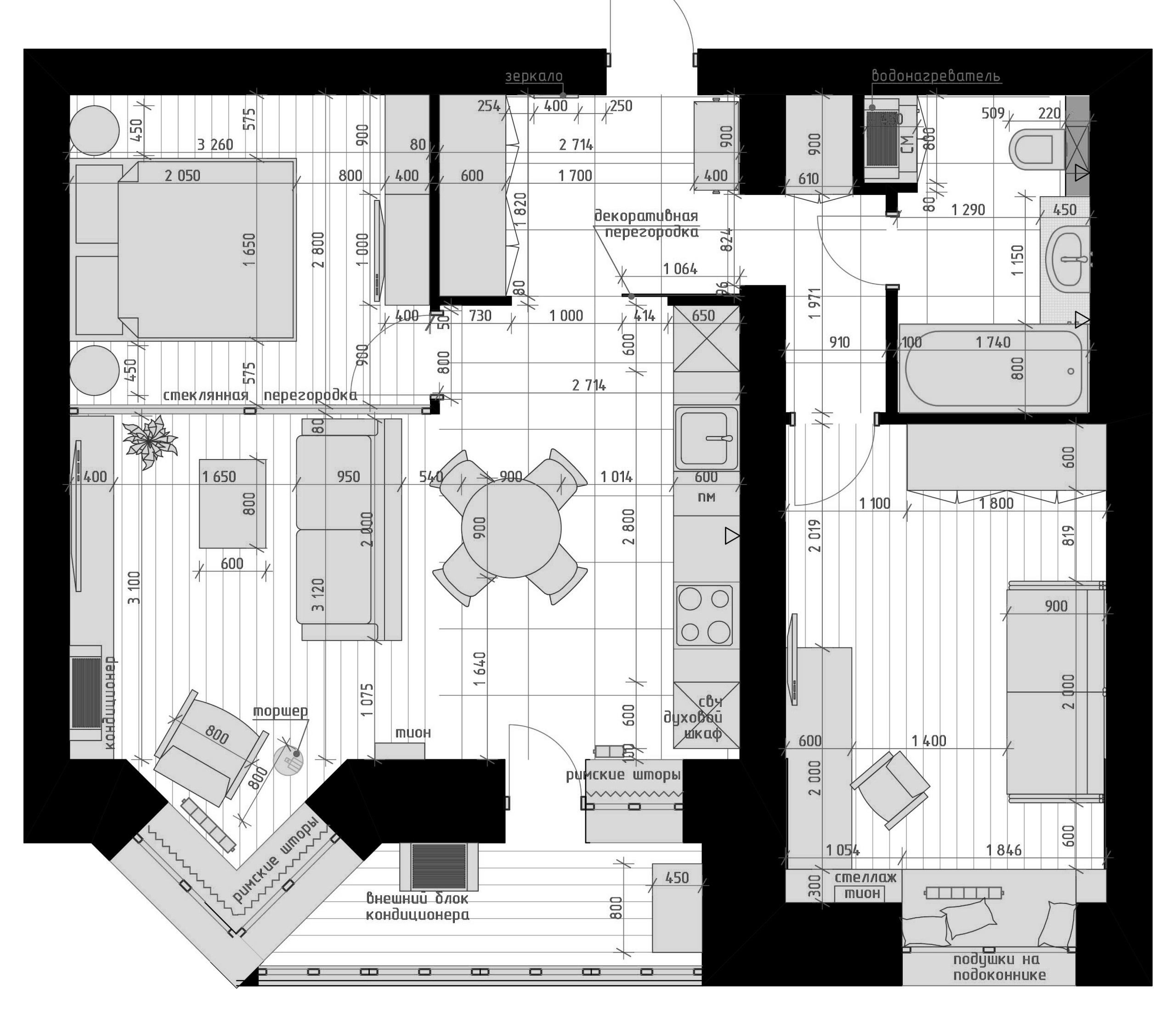 Houzz тур: Жизнь в цвете – квартира для мамы и дочери