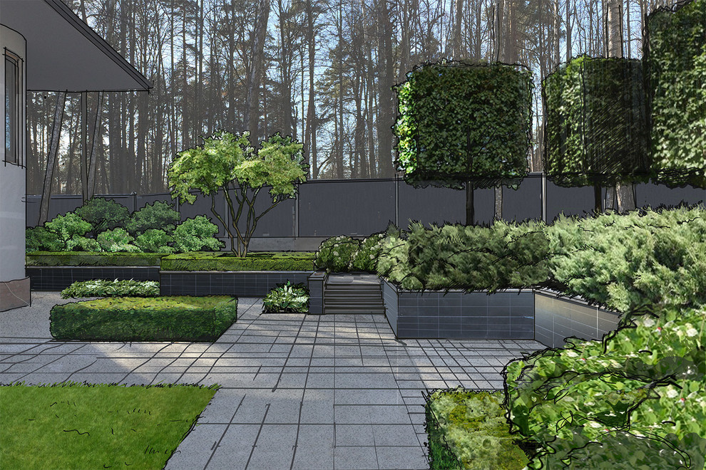 Проект недели: Модернистский сад на нескольких уровнях