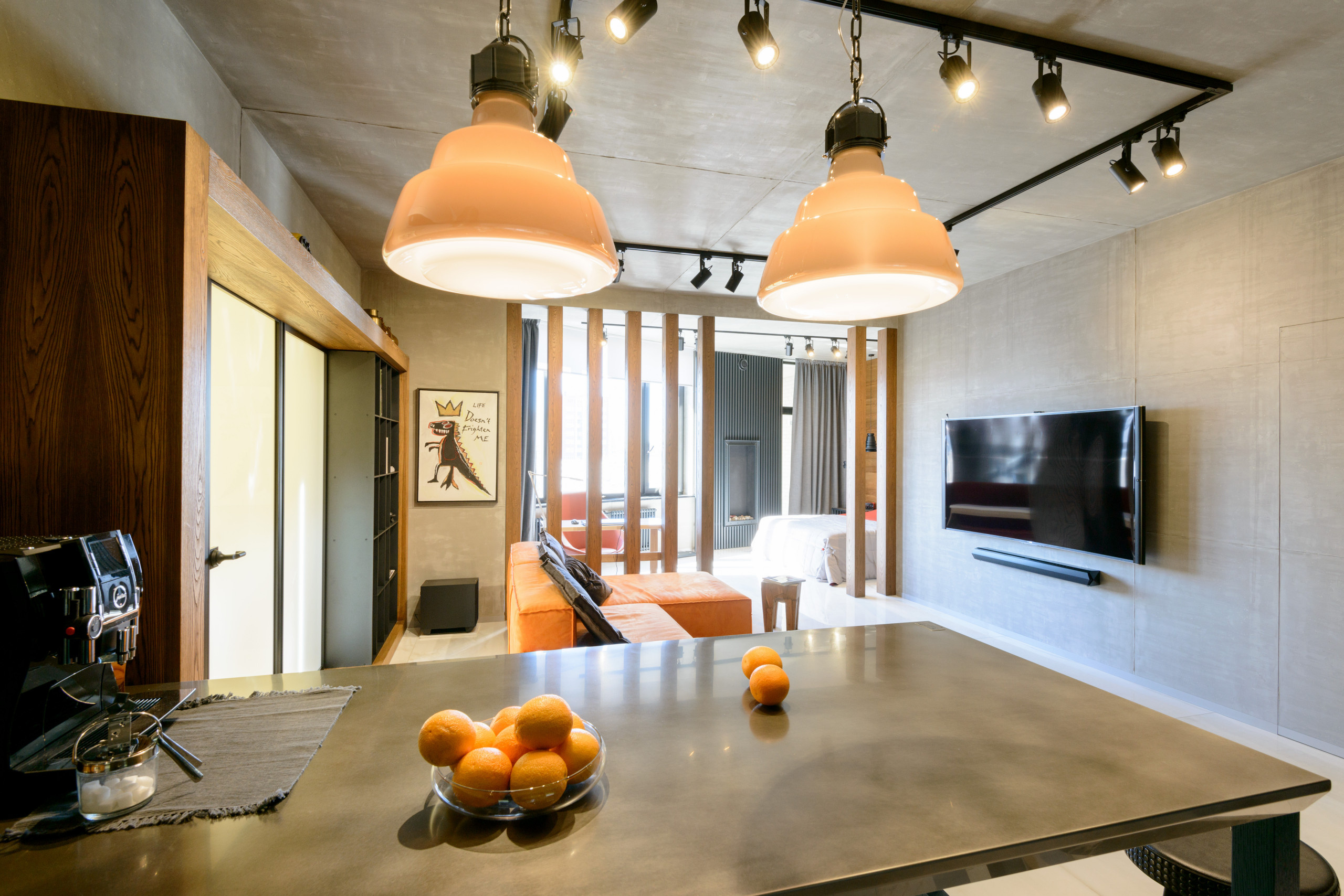 Houzz тур: Треугольная квартира в Новосибирске без стереотипов