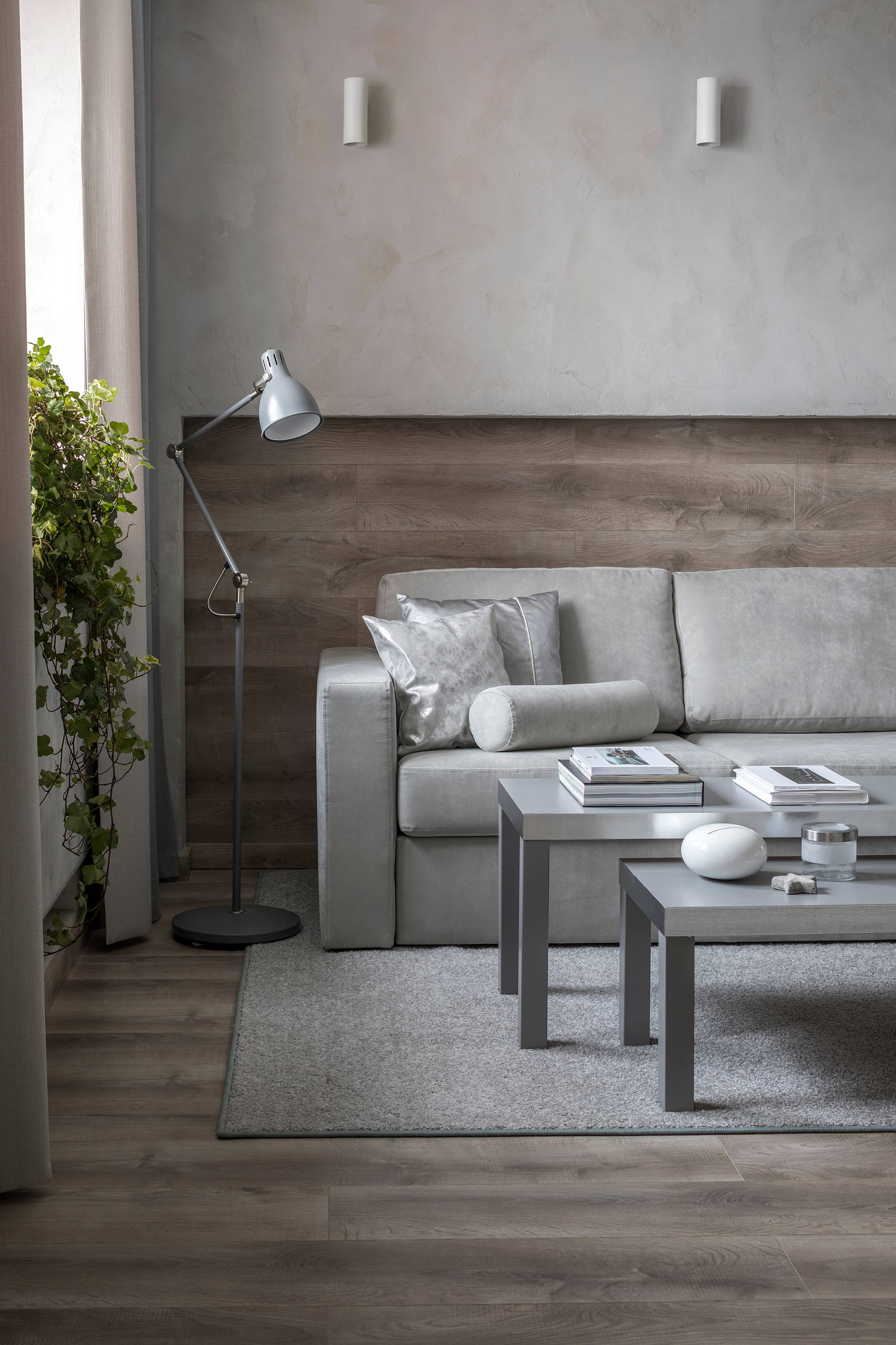 Houzz тур: Квартира холостяка в оттенках серого