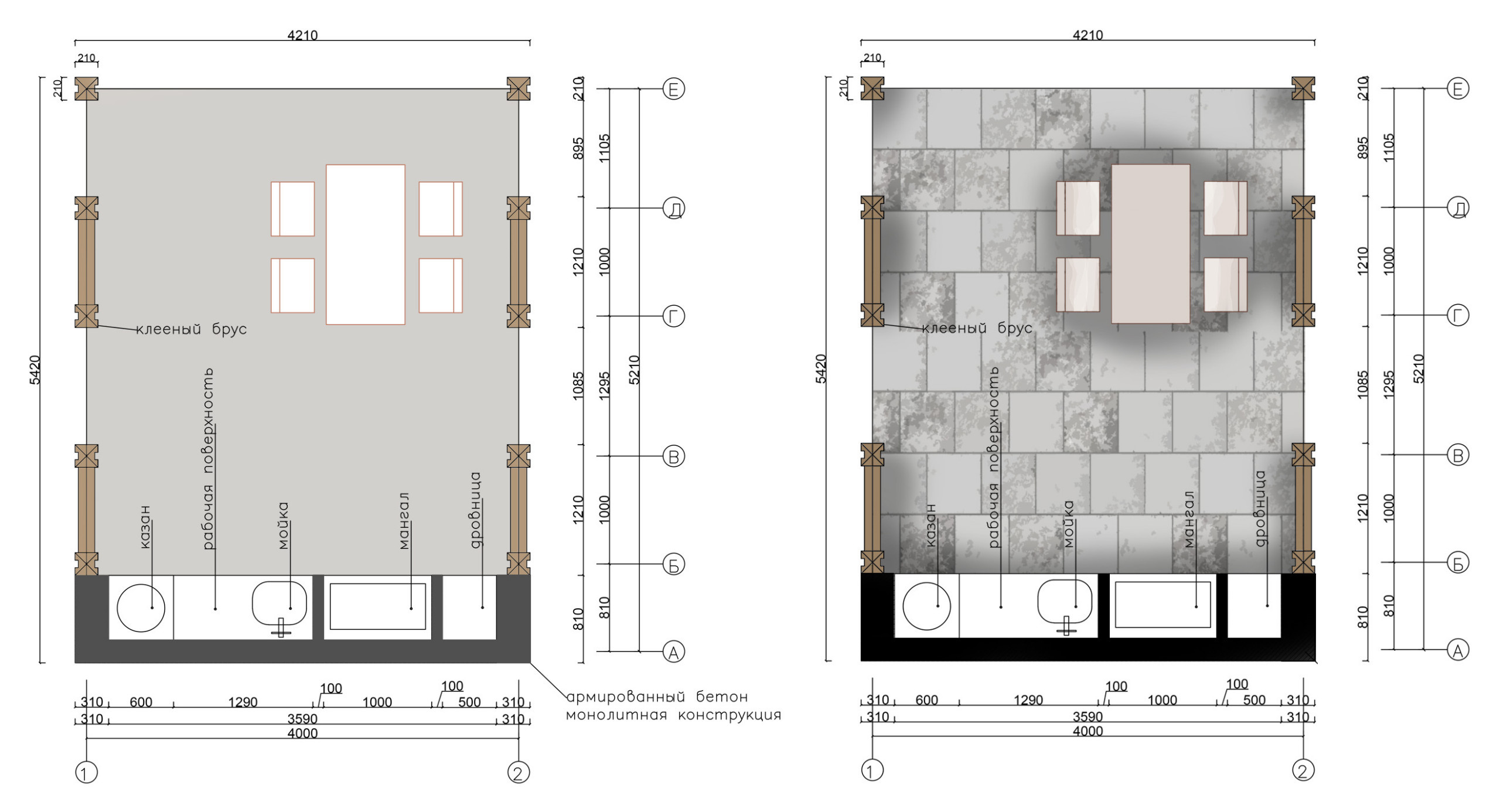 Проект недели: Беседка-барбекю под стеклянной крышей