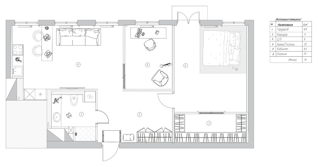 В гостях: Квартира на Литейном проспекте с родным кирпичом