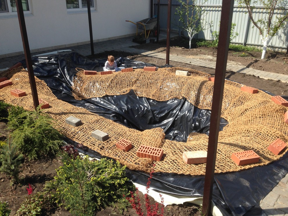 Houzz в саду: Дачный пруд в африканском стиле