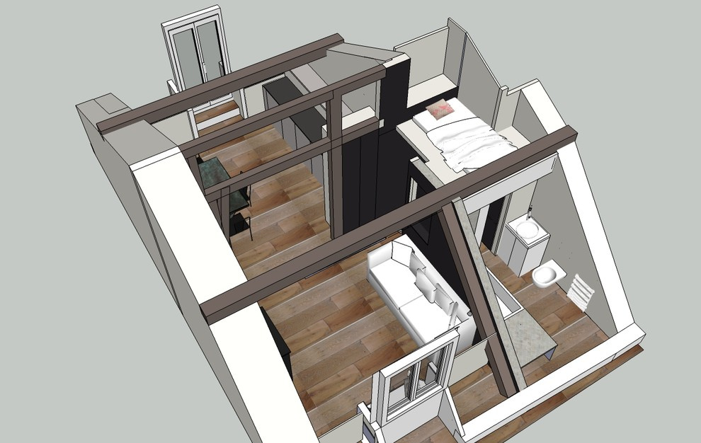 В закладки: Дизайн студии 30 кв.м — в тесноте, но не в обиде