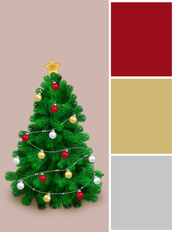 Вопрос: В каких цветах нарядить новогоднюю елку