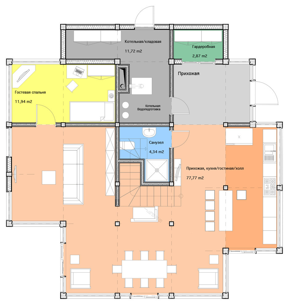 В гостях: Стеклянный дом на краю обрыва в Подрезково