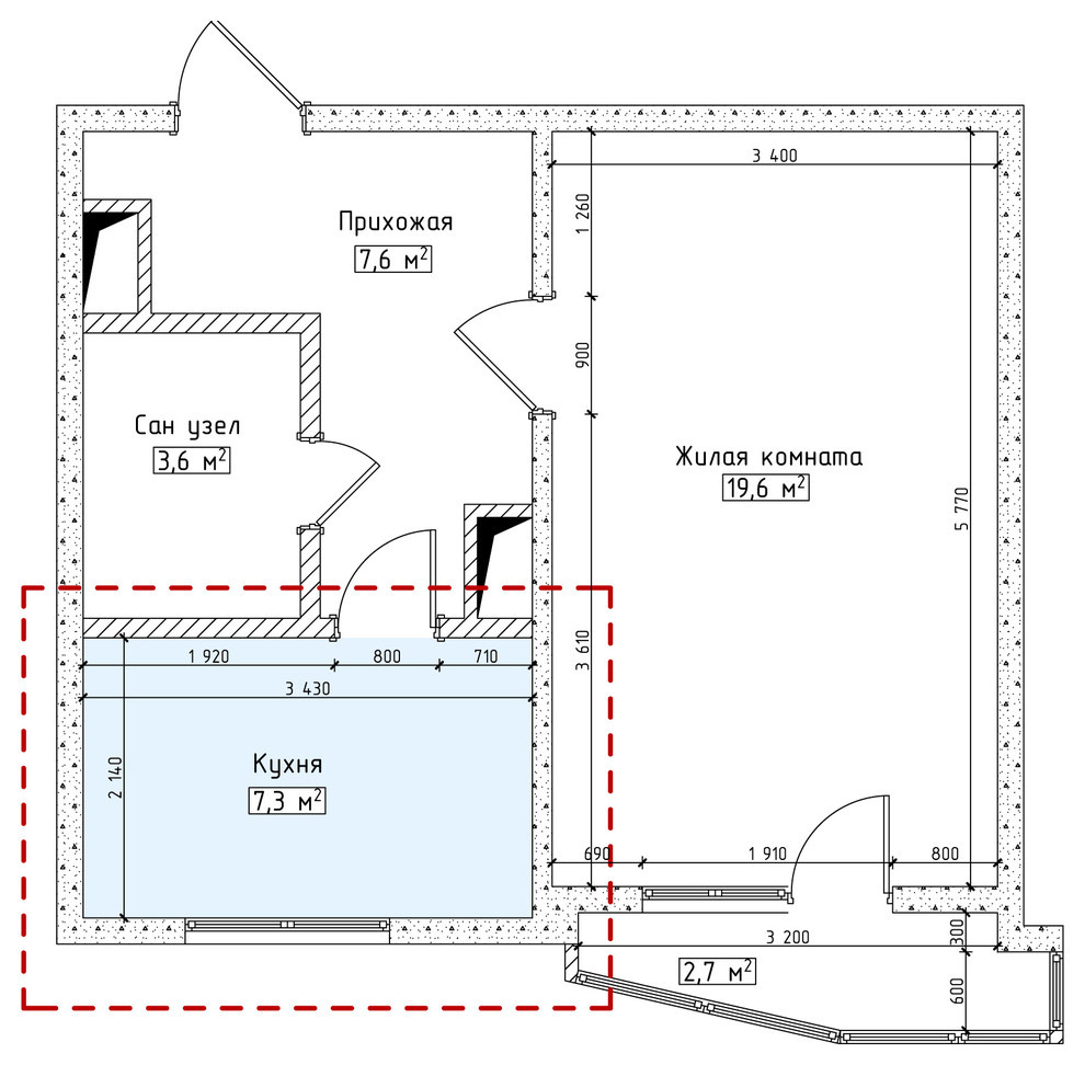 Как правильно: Планировка узкой кухни