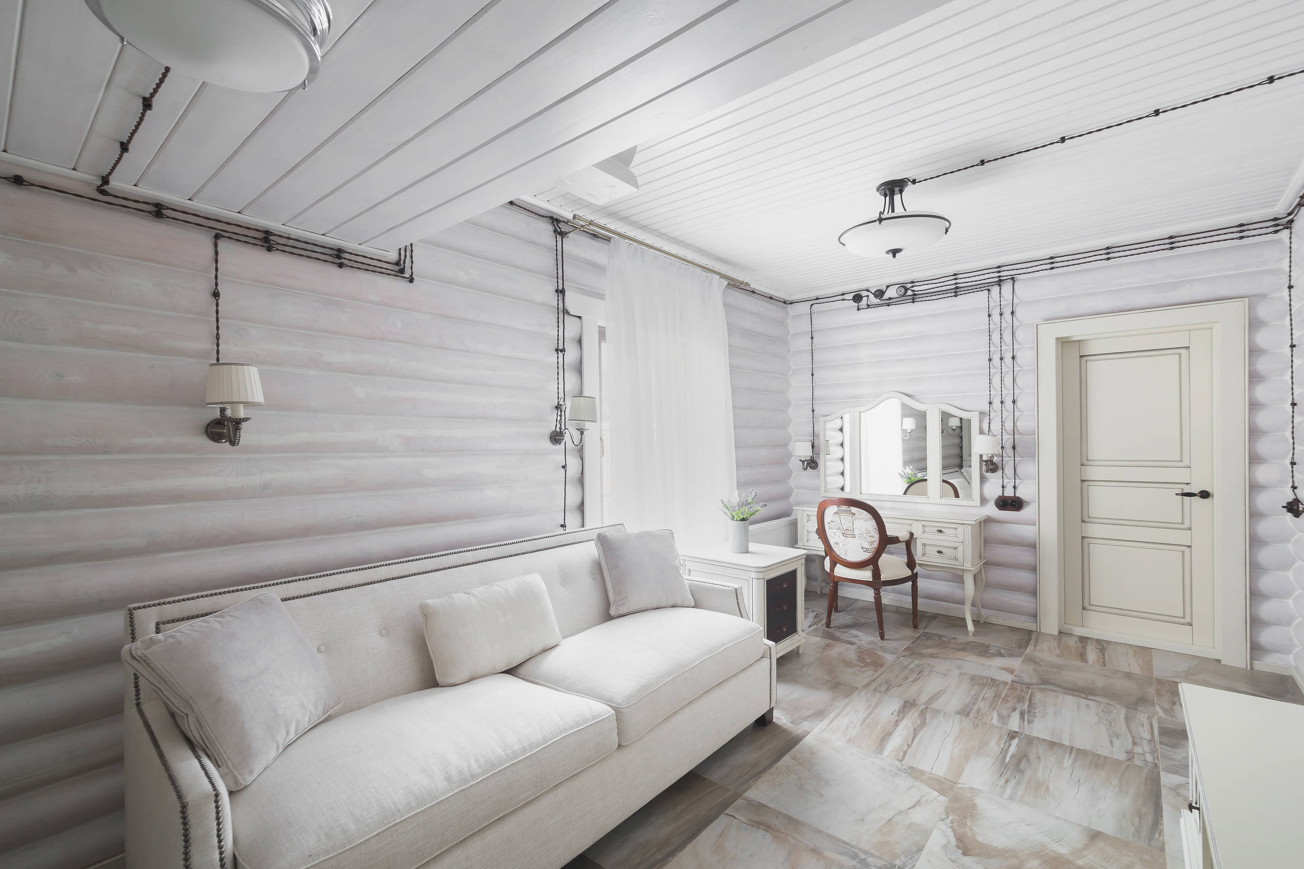 До и после: Бревенчатый дом для зимнего отдыха в Сочи