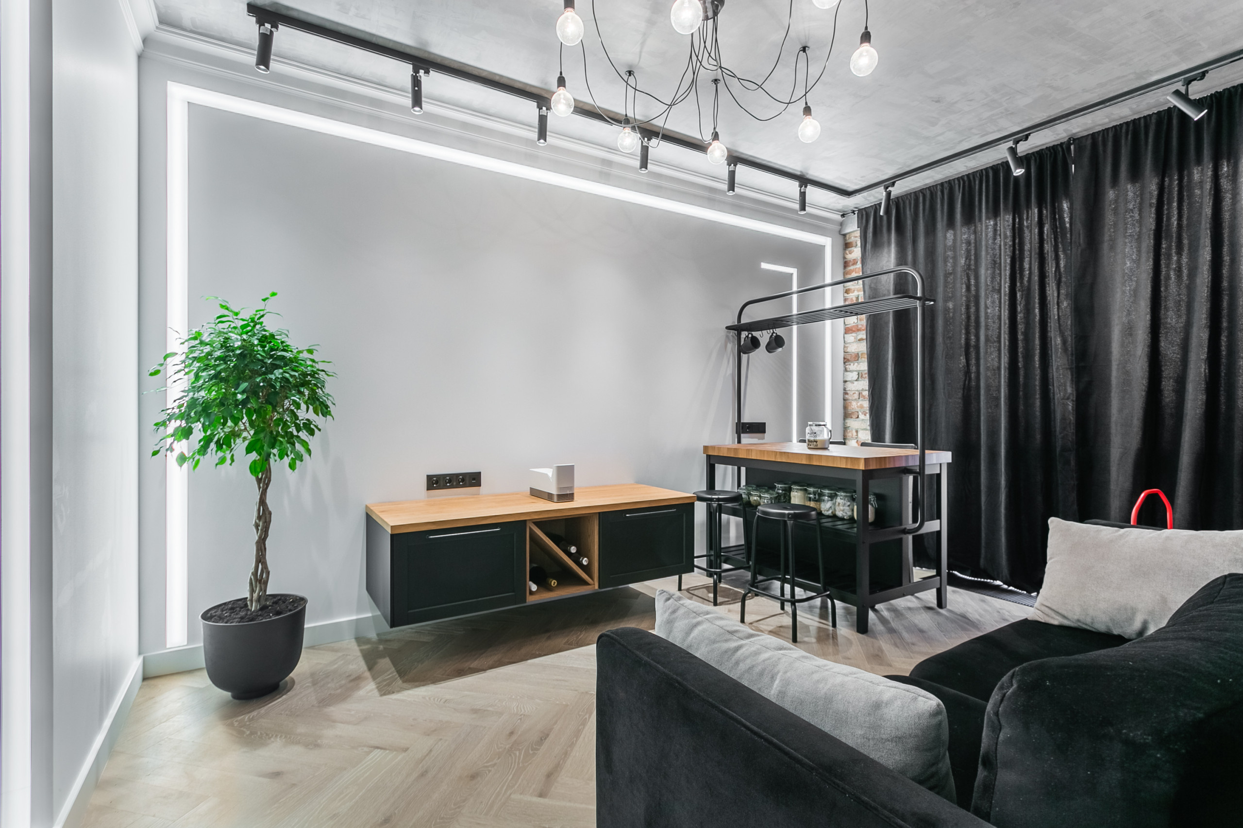 Houzz тур: Квартира, где светильники... греют ужин