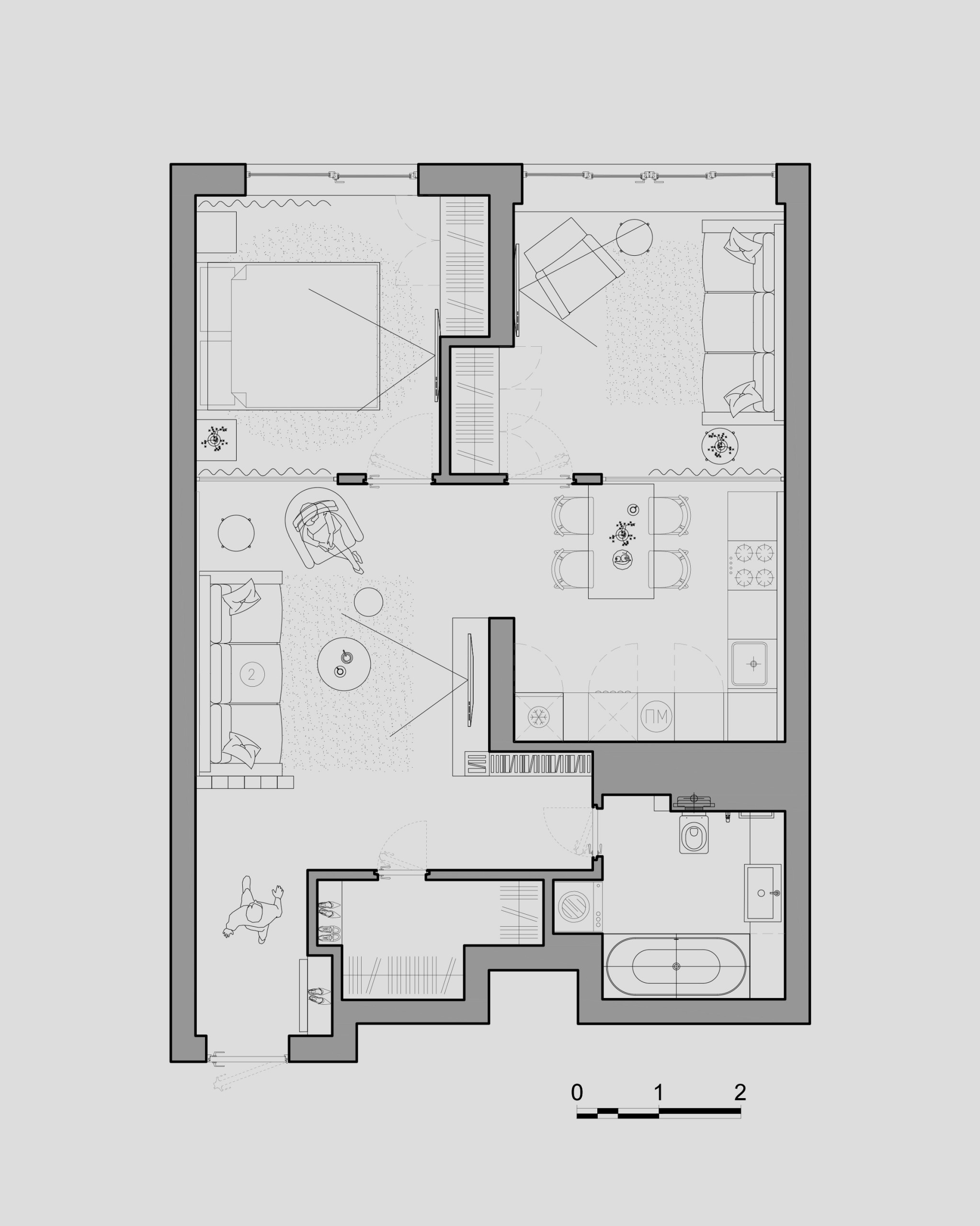 Houzz тур: Интерьер в Саратове со стенами из стекла и металла