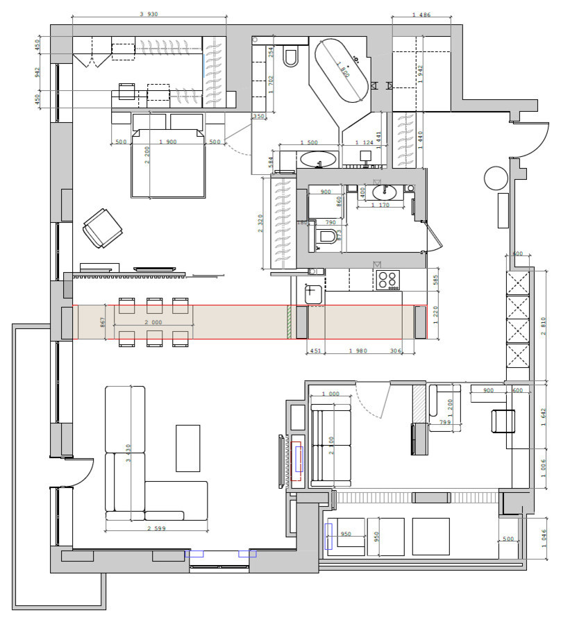 Houzz тур: Квартира в Новосибирске с монолитными колоннами