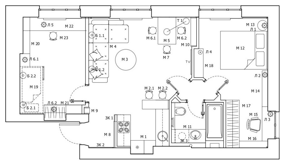 Проблема и решение: 8 проектов, где кухня в прихожей