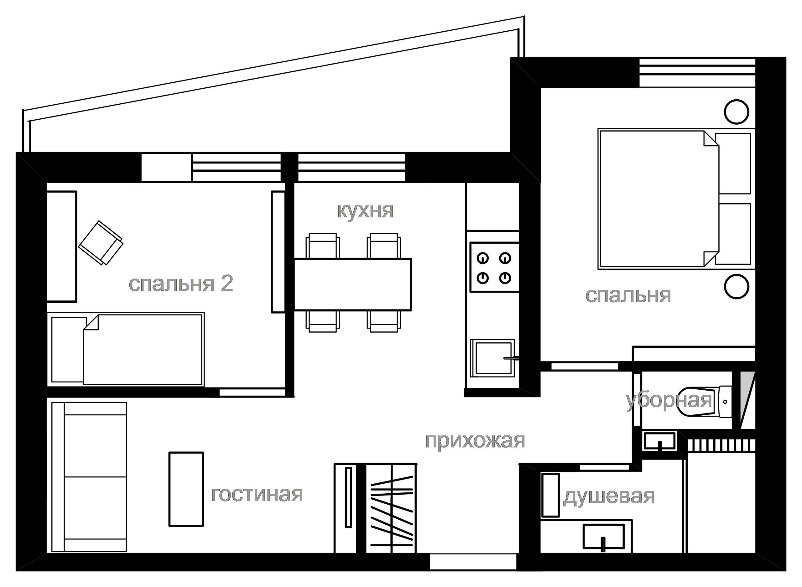 Перепланировка: Как жить в красивом типовом доме серии II-68-04
