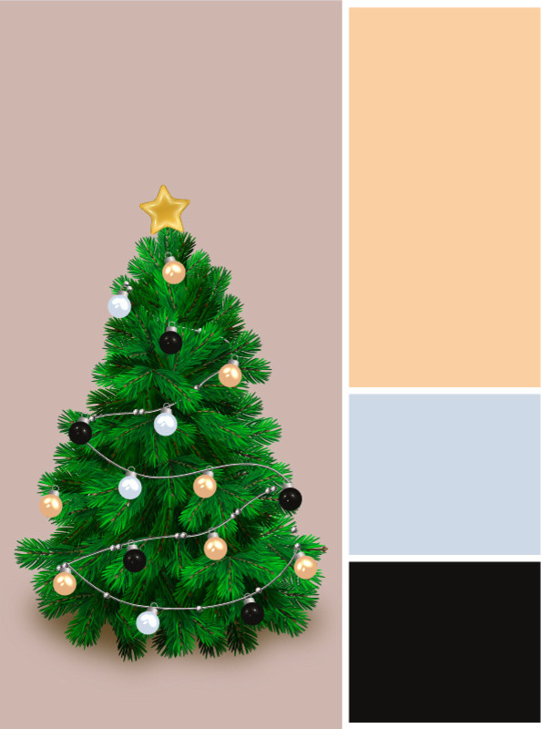 Вопрос: В каких цветах нарядить новогоднюю елку