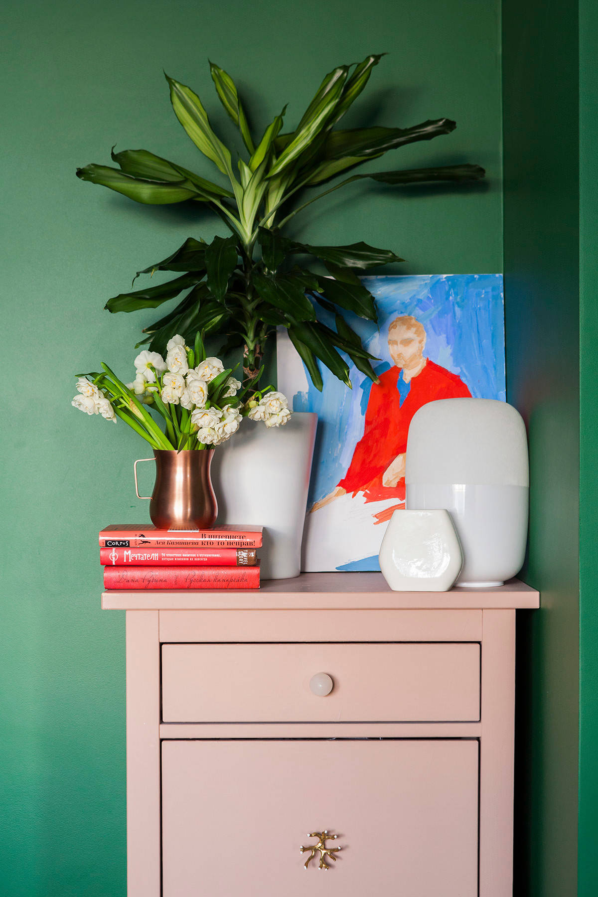 Houzz тур: Квартира 28 кв.м с зелёными стенами