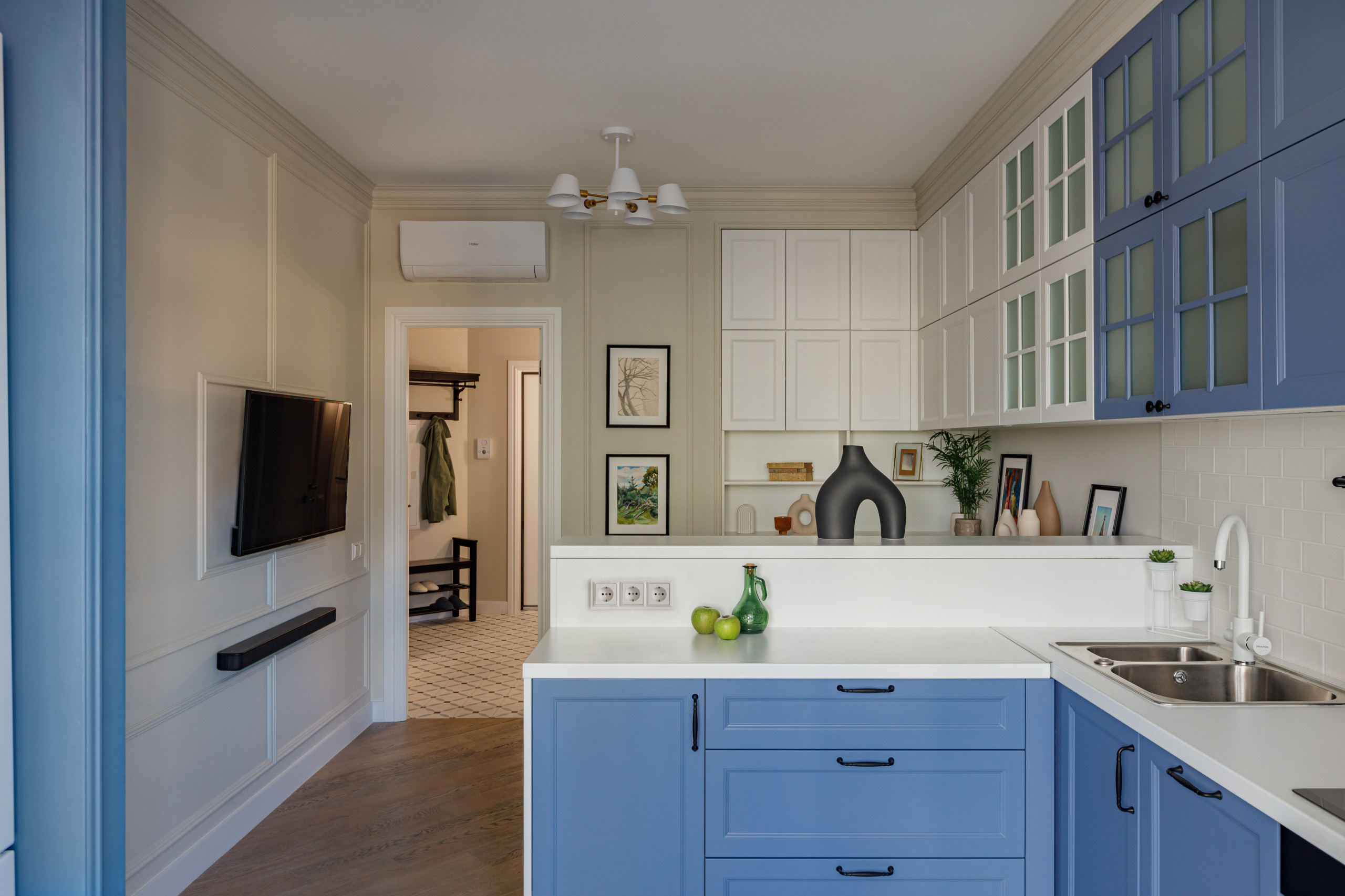 Houzz тур: «Однушка» 40 кв.м для трех поколений семьи