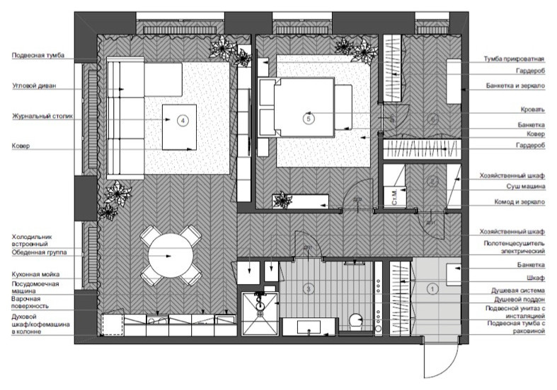 Houzz тур: Загородная квартира для мамы — с выходом на террасу
