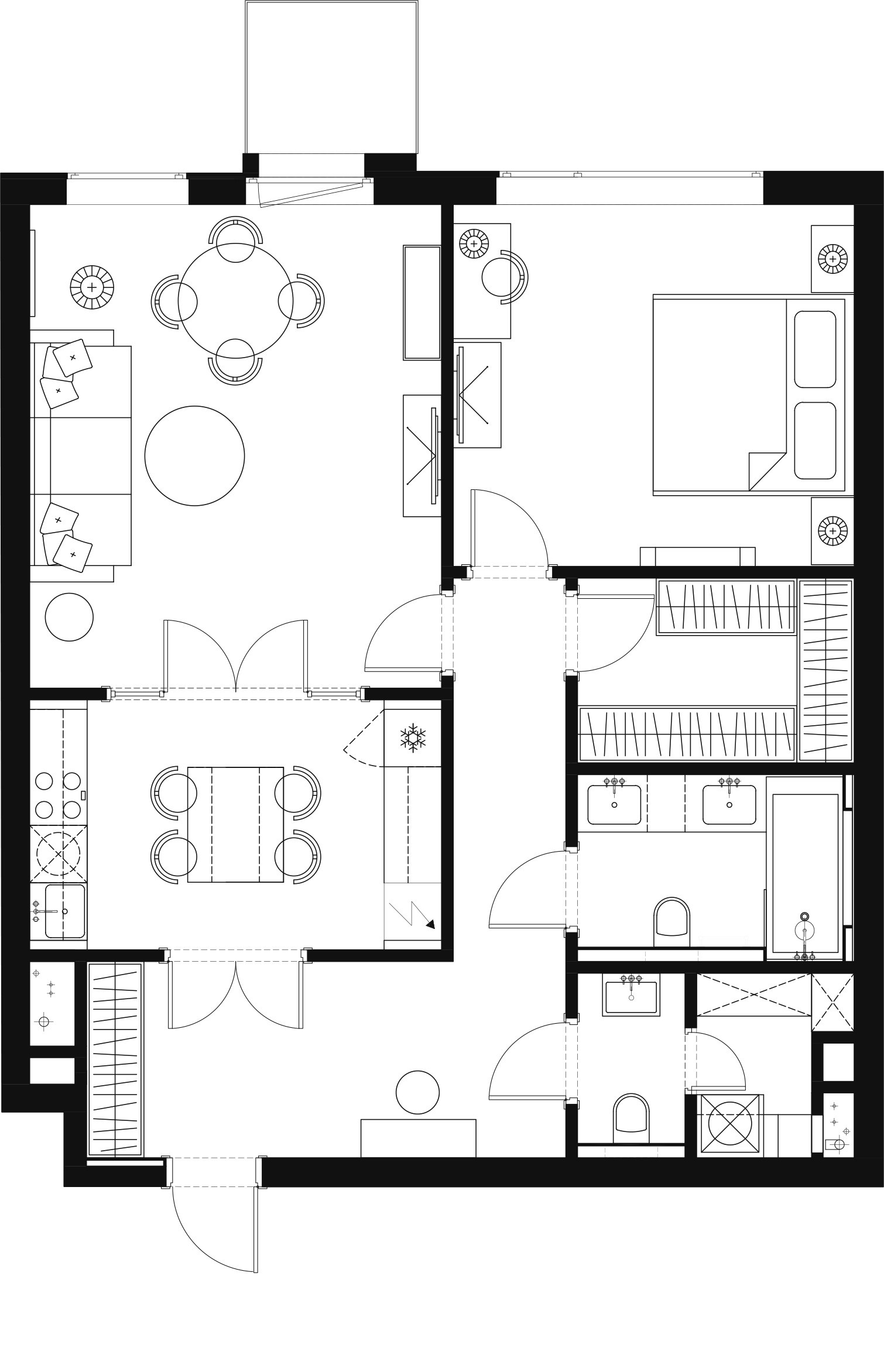 Houzz тур: Квартира во «французском» стиле с проходной кухней